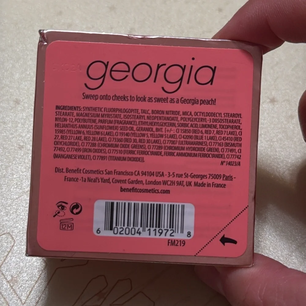 Benefit Georgia Peach Blush